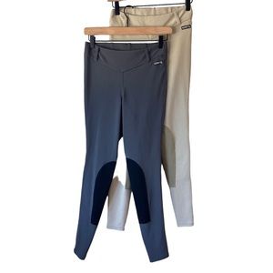 Kerrits Lot Of 2 Performance Tights Breeches Size Medium Horse Riding Pants